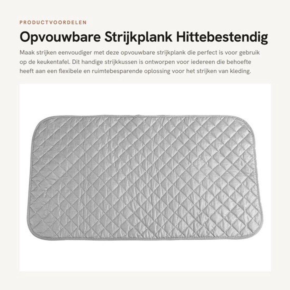 Opvouwbare Strijkplank Hittebestendig - Strijkmat - Reflecterende Pad - Versterkte Onderkant - Eenvoudige Opslag - Effectieve Isolatie