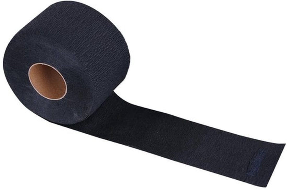 Halsstrip Zwart - Wegwerp Hals Papier - Kapper Accessoire - 100 Vellen - Zacht en Absorberend - 33x6,5cm - Nekpapier