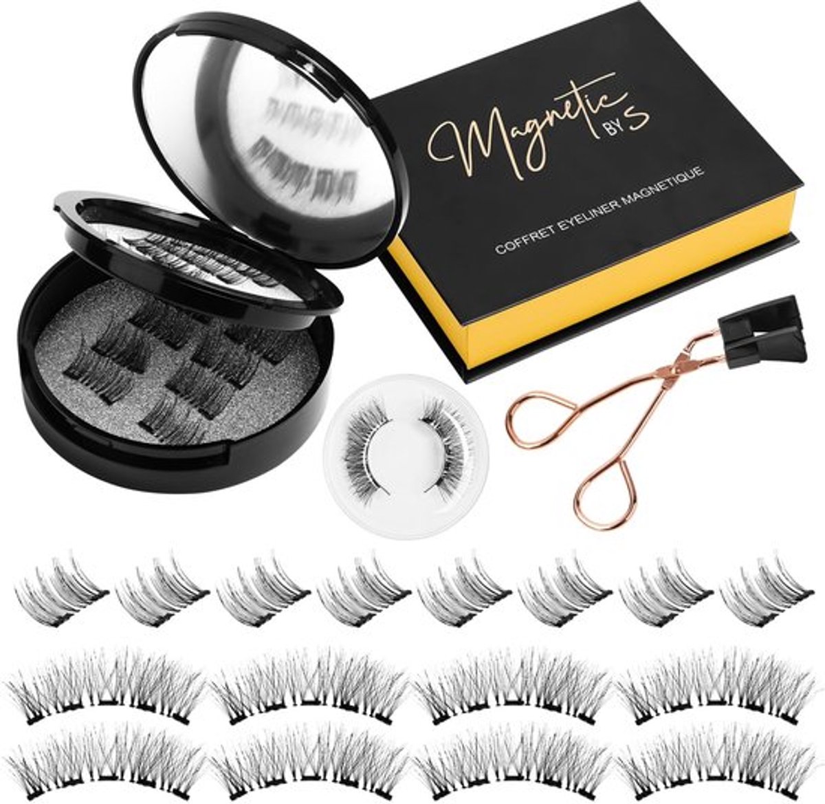 Wimpers 8 Paar - Magnetische Wimpers - 3D Wimpers - Herbruikbaar - Waterdicht - Natuurlijke Look - Kunstwimpers