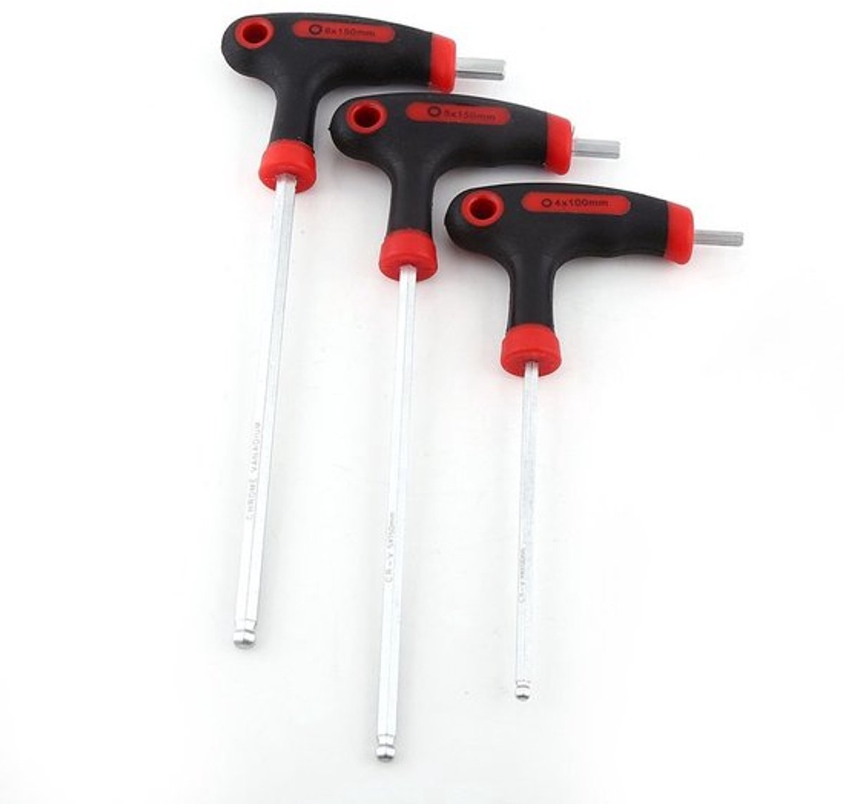 Inbussleutelset - Duurzaam Materiaal - T-handgreep - Set van 3 (4/5/6 mm) - Multifunctioneel Ontwerp - Voor Fietsonderhoud - Fietsgereedschap