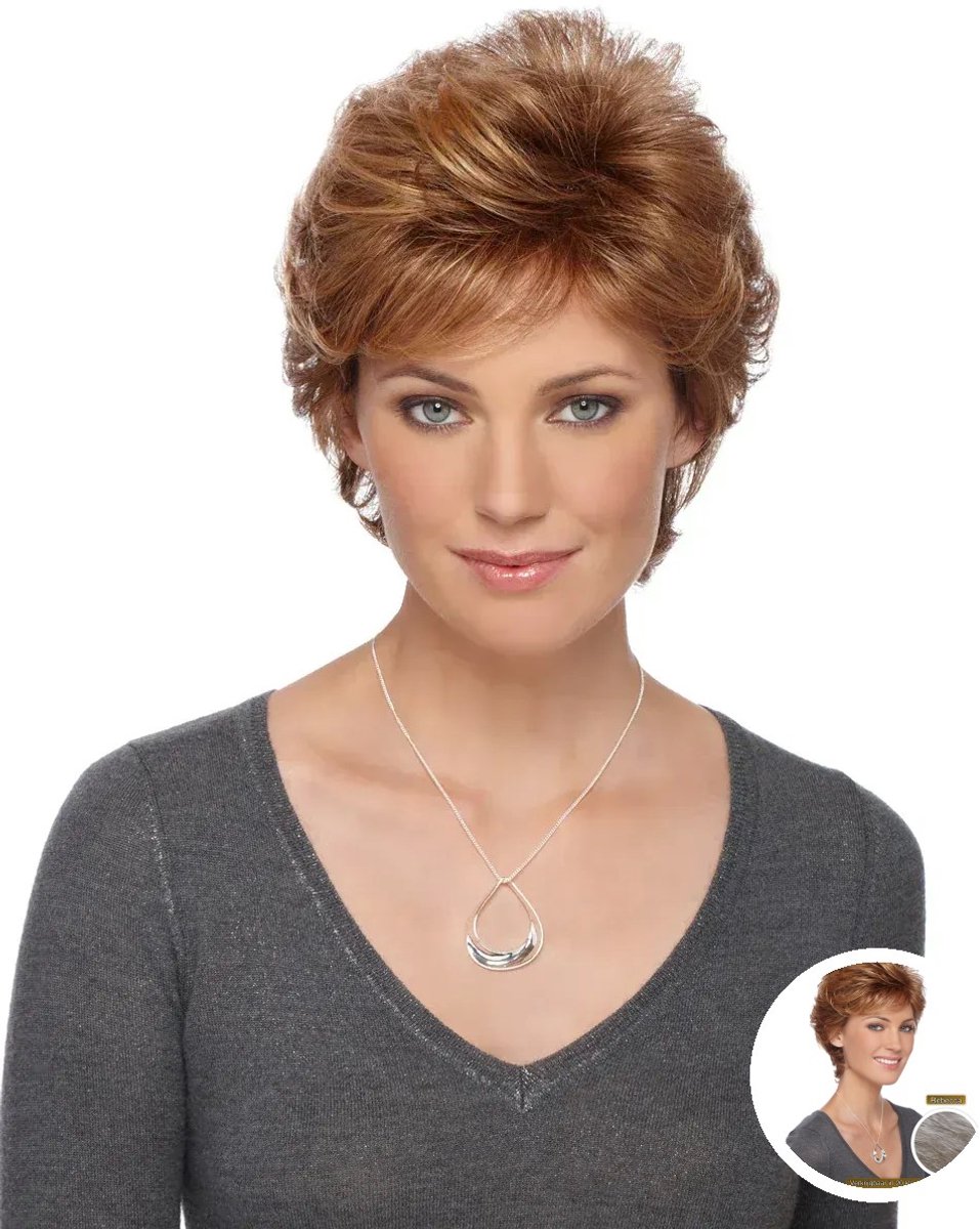 Estetica Designs Rebecca Synthetisch Haarwerk Pure Stretch Cap - Lengte 60 cm, Kleur R51LF60