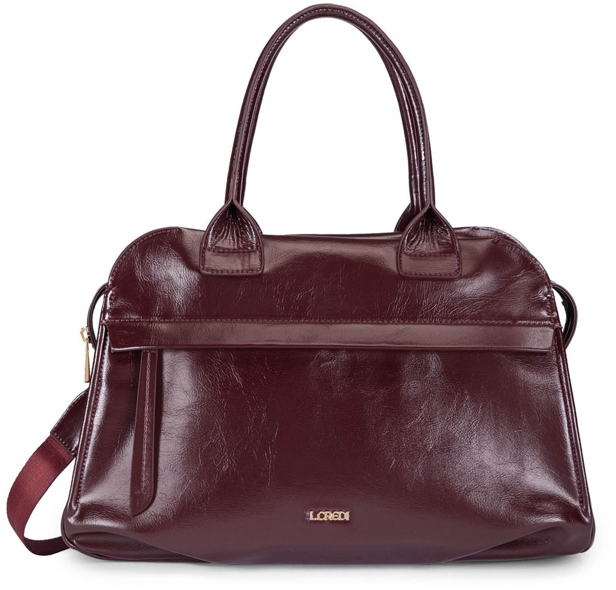 L.CREDI handtas schoudertas Sohanni Hand Bag Cherry Shade wijnrood