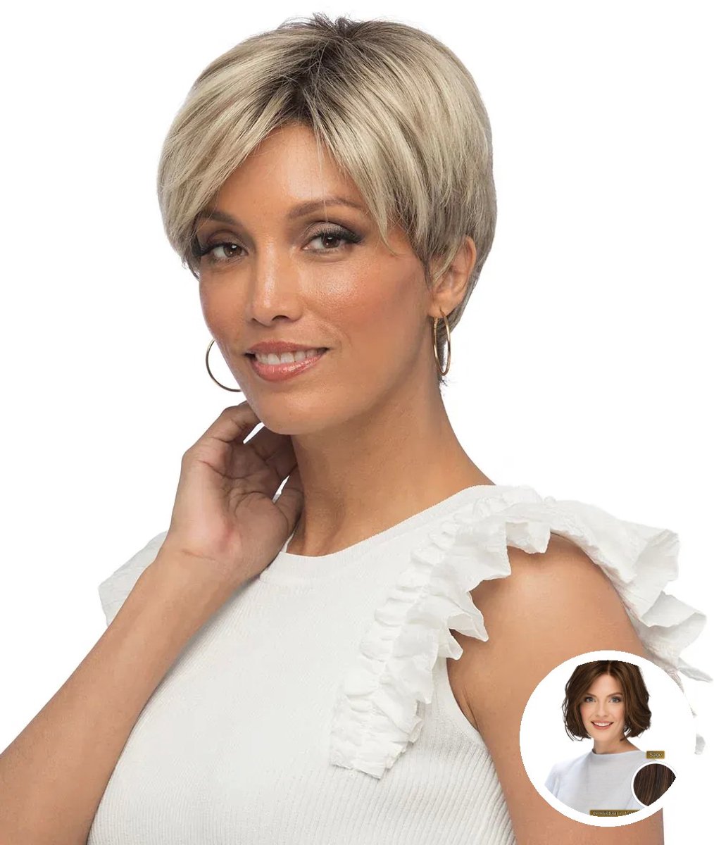 Estetica Designs Synthetisch Haarwerk Sage - Front Lace Lijn, Lengte 55cm, Kleur R6/28F