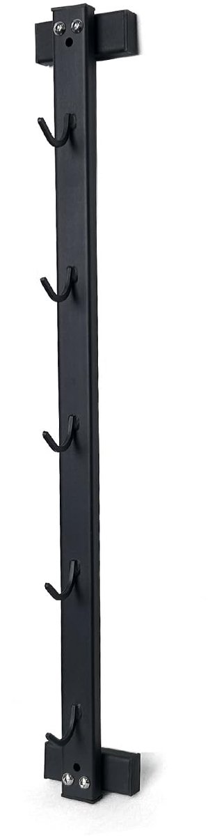 SnelShoppen - KORIKAHM Lat Pulldown Attachments Opbergrek - Wandgemonteerde Lat Pull-Down Bar Organizer met Heavy Duty Haken - Stalen Gymaccessoire Re
