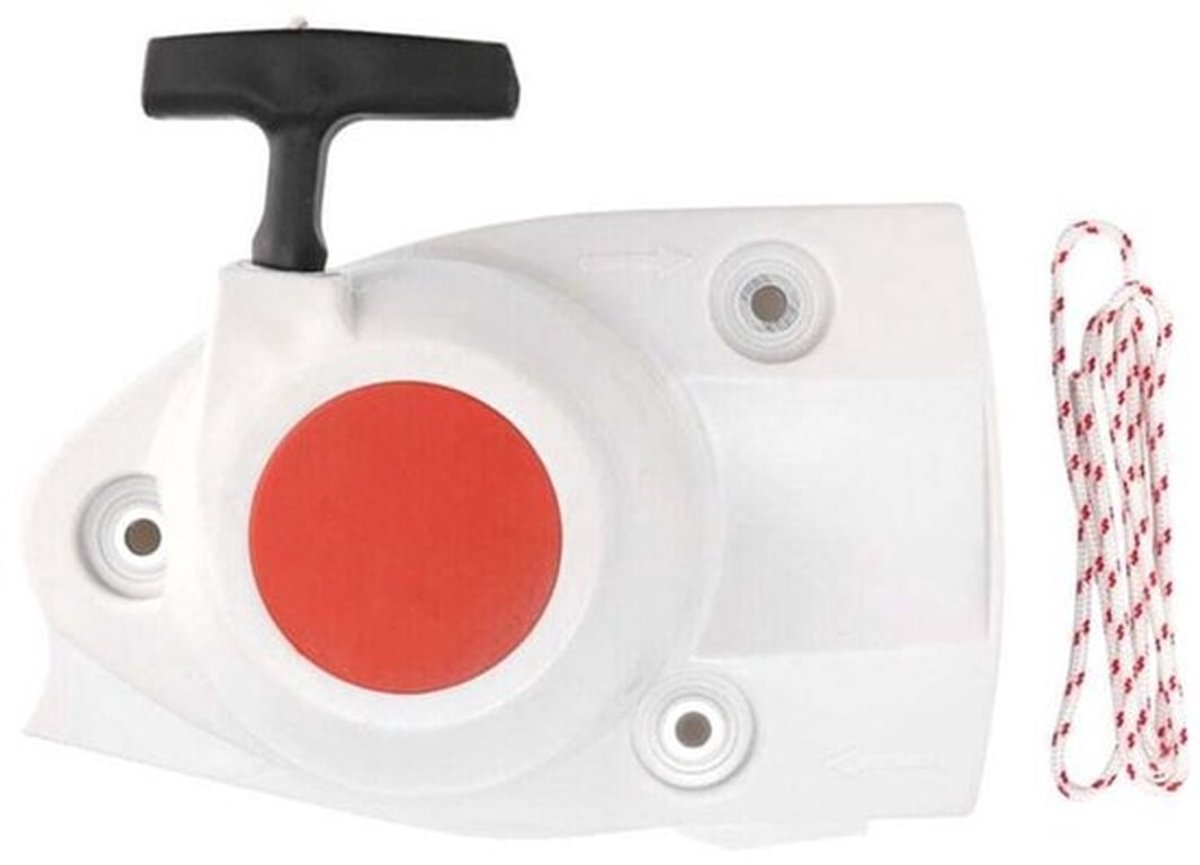 Terugslagstarter geschikt voor Stihl TS410, TS410Z, TS420 en TS420Z betonfrezen, geschikt voor een extra trekkoord.