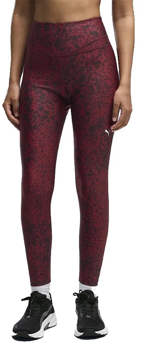 Puma Tropical Speed Aop Hoge Leggings Vrouw Ruby Noir