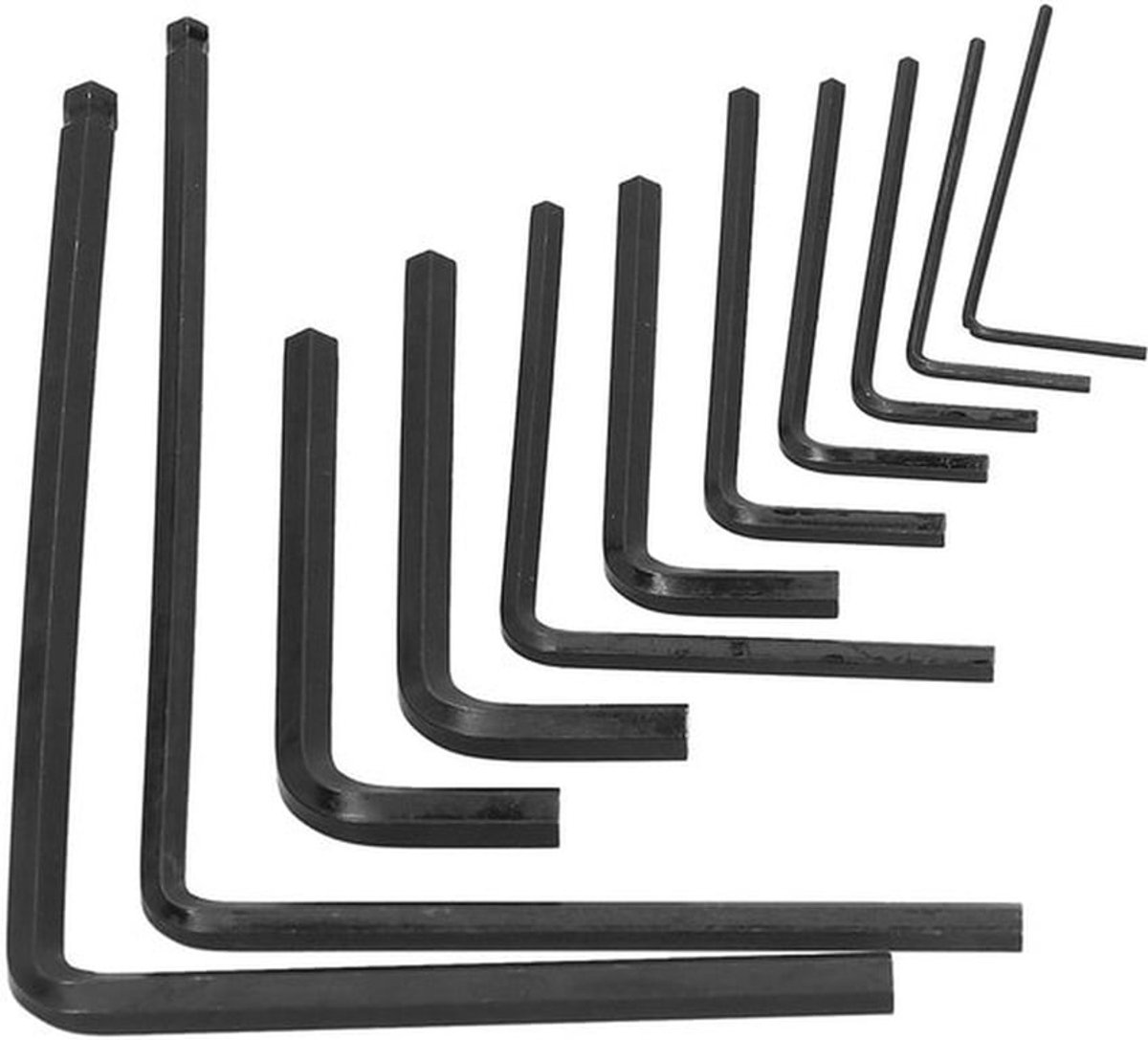 Inbussleutel Set - Gitaar Gereedschap - Duurzaam en Praktisch - 11 Stuks - Metalen Accessoires - Voor Gitaarhals Afstelling - Voor E