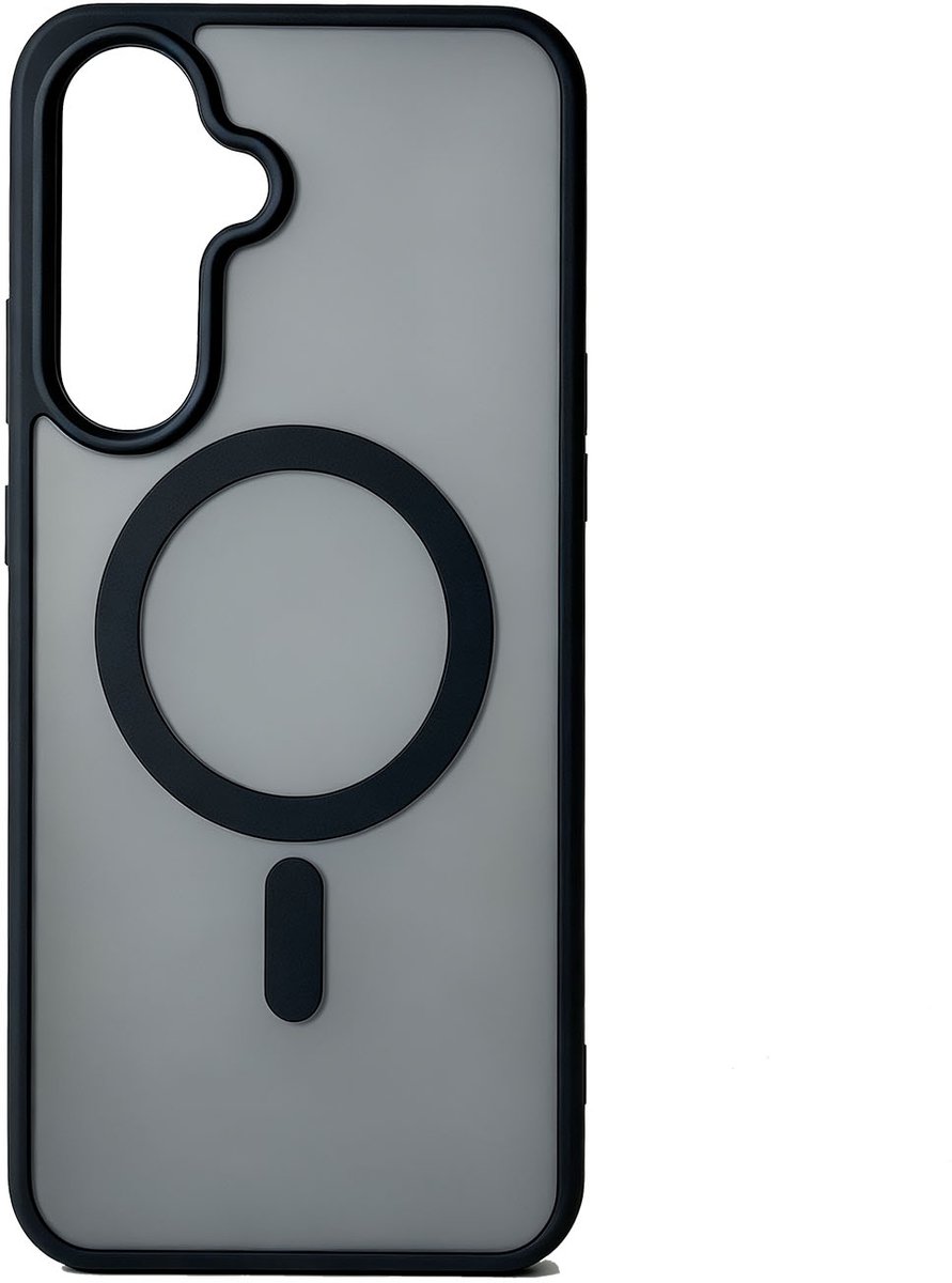 Casemania Hoesje Geschikt voor Samsung Galaxy A27 - Zwart - Matte Armor Magnetische Back Cover - Geschikt voor MagSafe - Val/Stoot Bescherming met Verhoogde Camera Randen