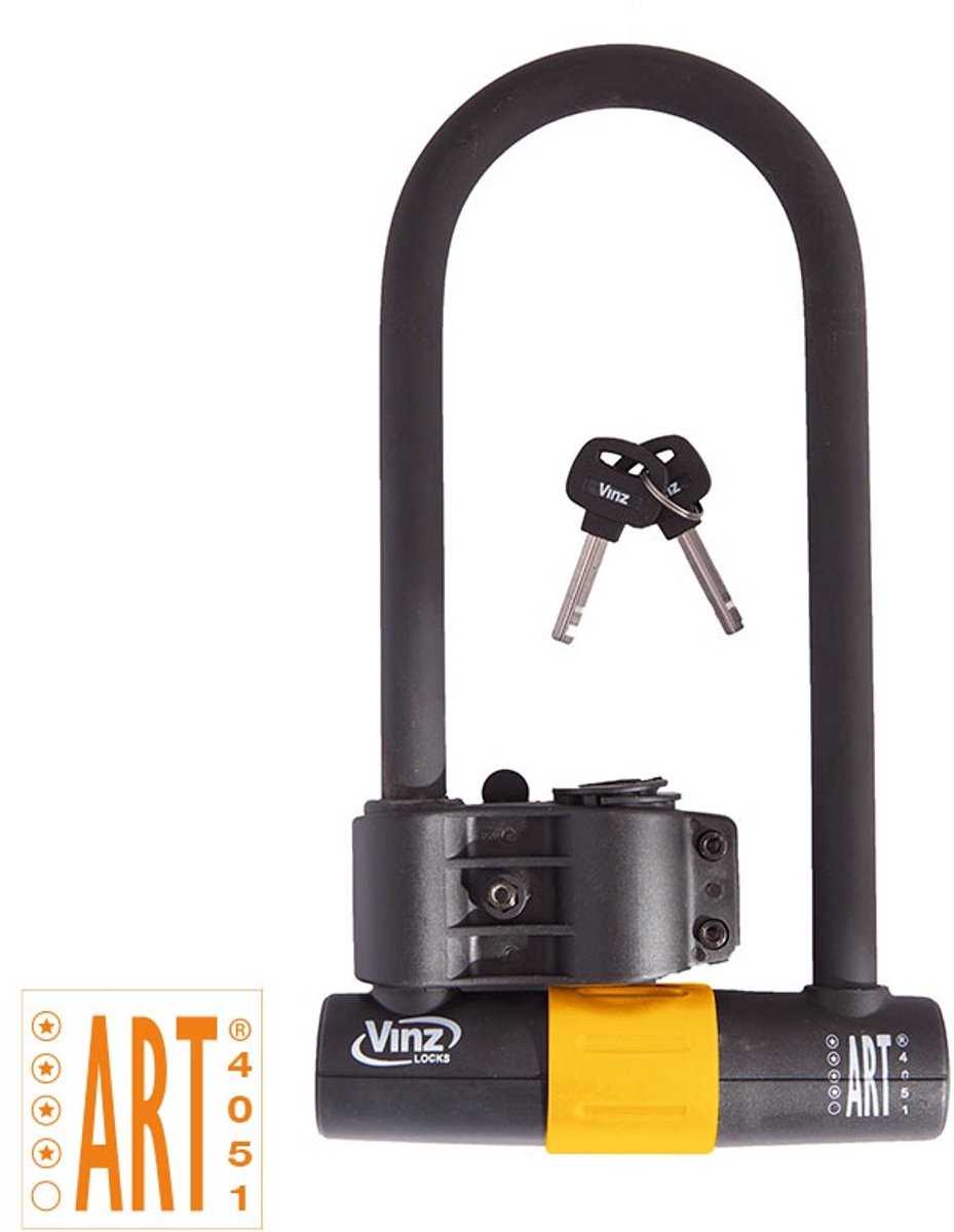 VINZ Ararat Beugelslot / Fietsslot / Motorslot / Scooterslot ART 4 - 32 cm