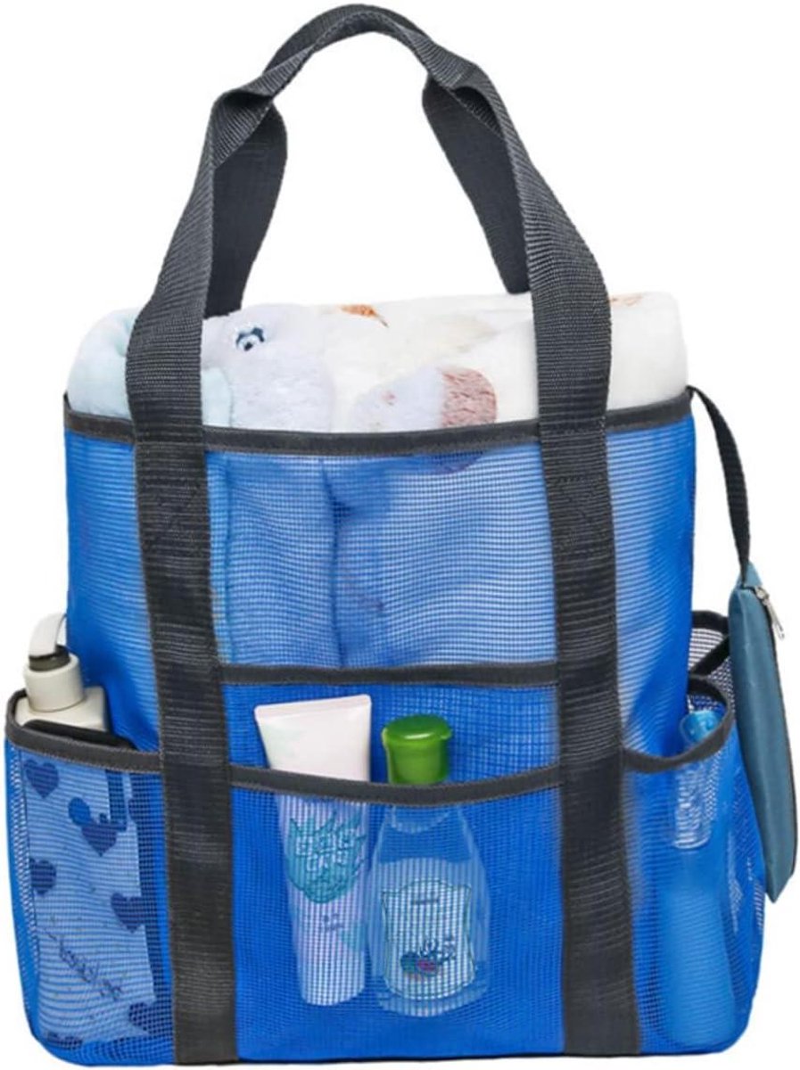 Strandtas Mesh - Draagtas Grote - Strand Dag - Duurzaam Mesh Materiaal - 33 x 33 x 33 cm - Zwart