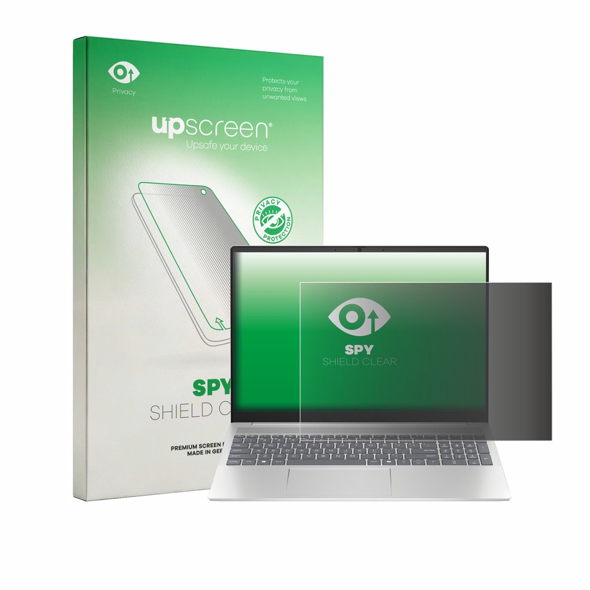 upscreen - privacy screenprotector voor HP Pavilion 16-ag0xxx - Folie Beschermfolie Blauwlichtfilter
