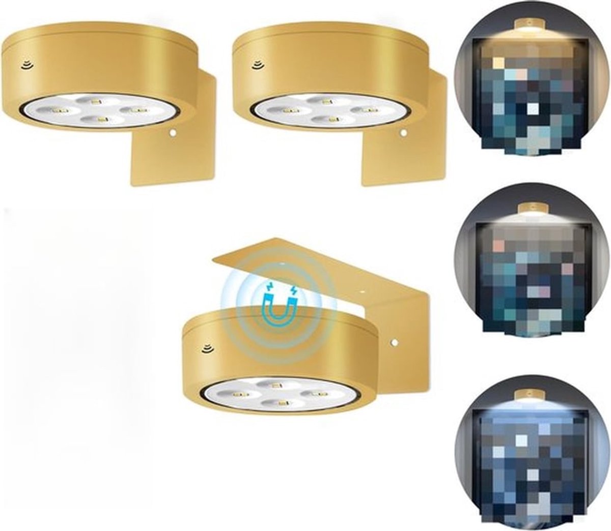 Slaapkamernachtlampje, kastlamp, oplaadbaar afstandsbedieningsnachtlampje, muurafbeeldings