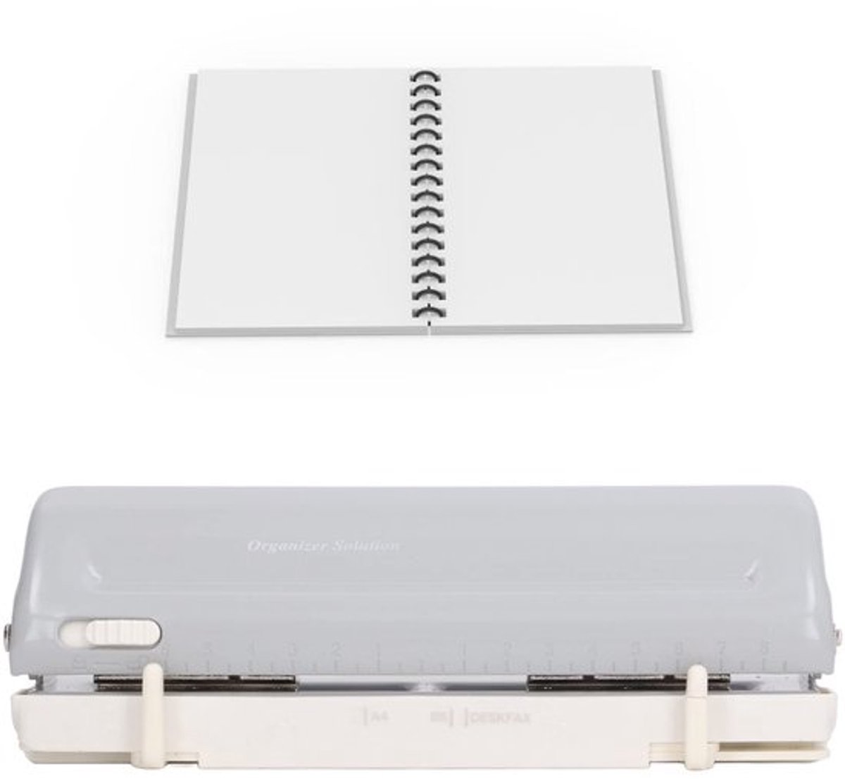 Papierpons 6-Gats - Verstelbaar - Gaatjesmaker - Papier Ponsen - Positioneringsliniaal - Stabiele Constructie