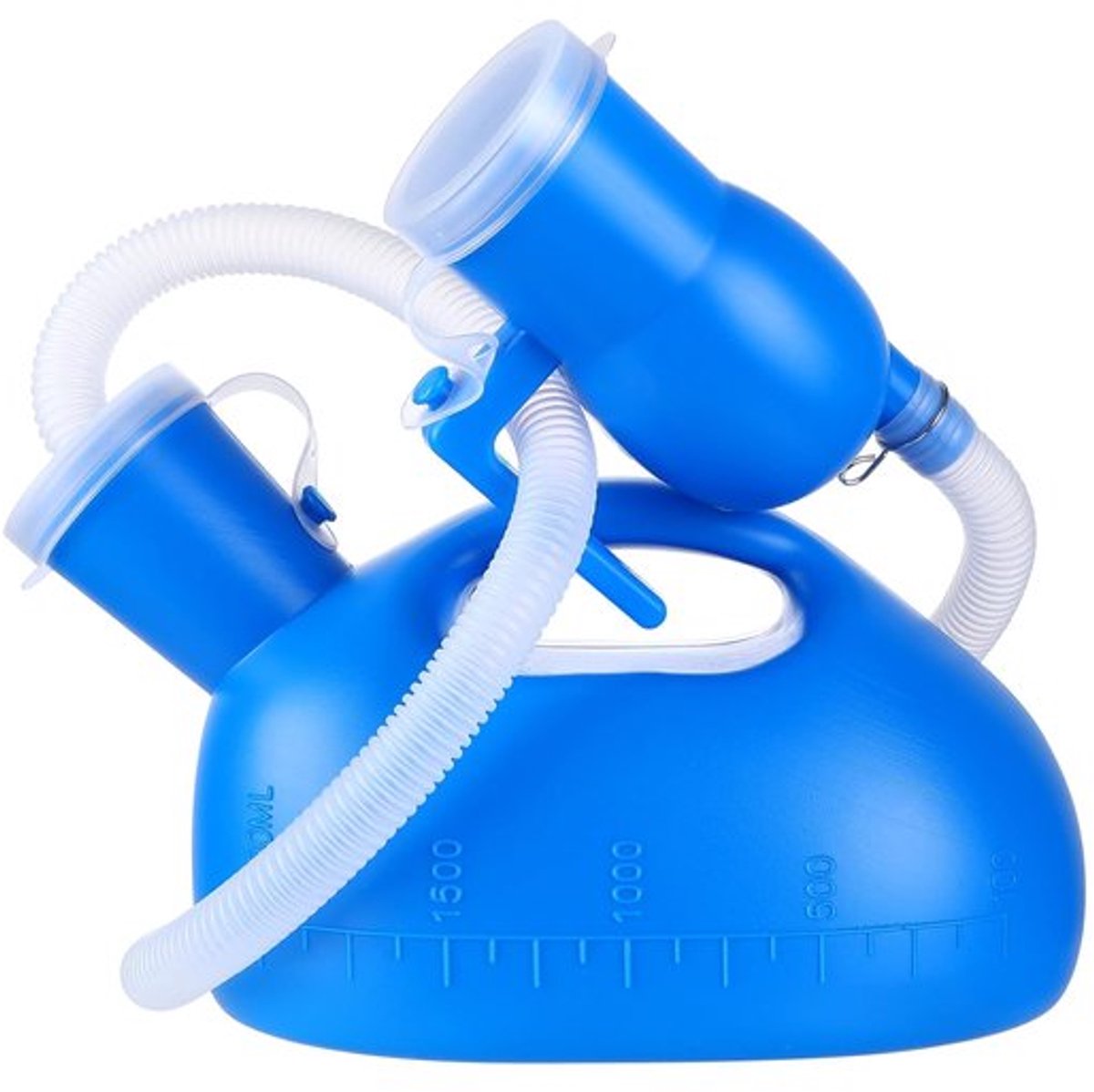 Urineflesje 2000 ml - Draagbare Urineflessen - Urinoir - Plasfles - Slang 172 cm - Herbruikbaar