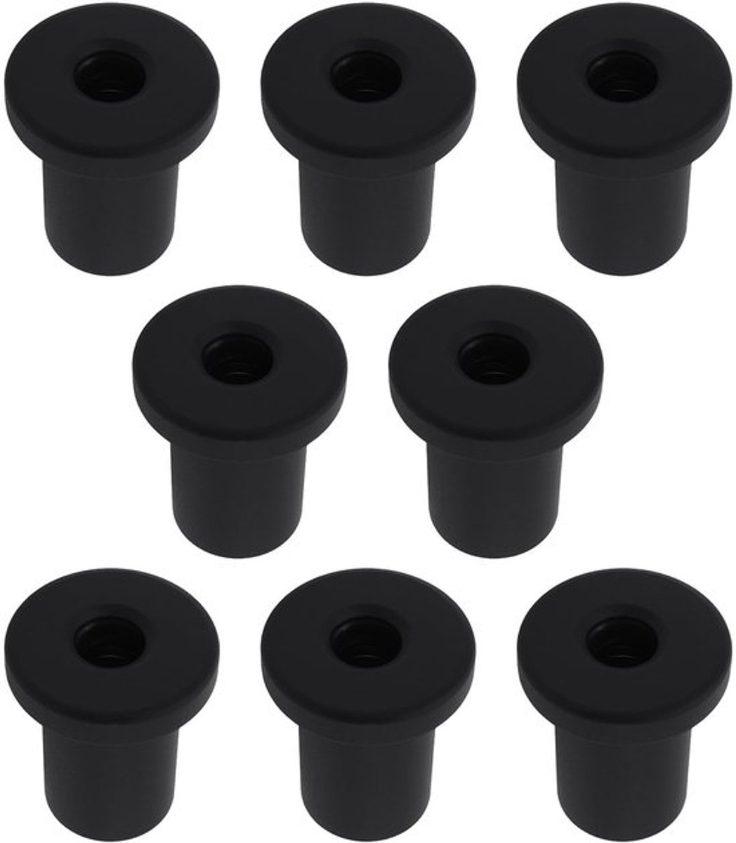 Deurs Spacer 3x3.5cm - 8 Stuks - Geschikt voor Schuifdeuren/Garage Deuren/Kelderdeuren - Corrosiebestendig - Vermindert Trillingen/Lawaai - Stabiele Installatie - Deursysteem