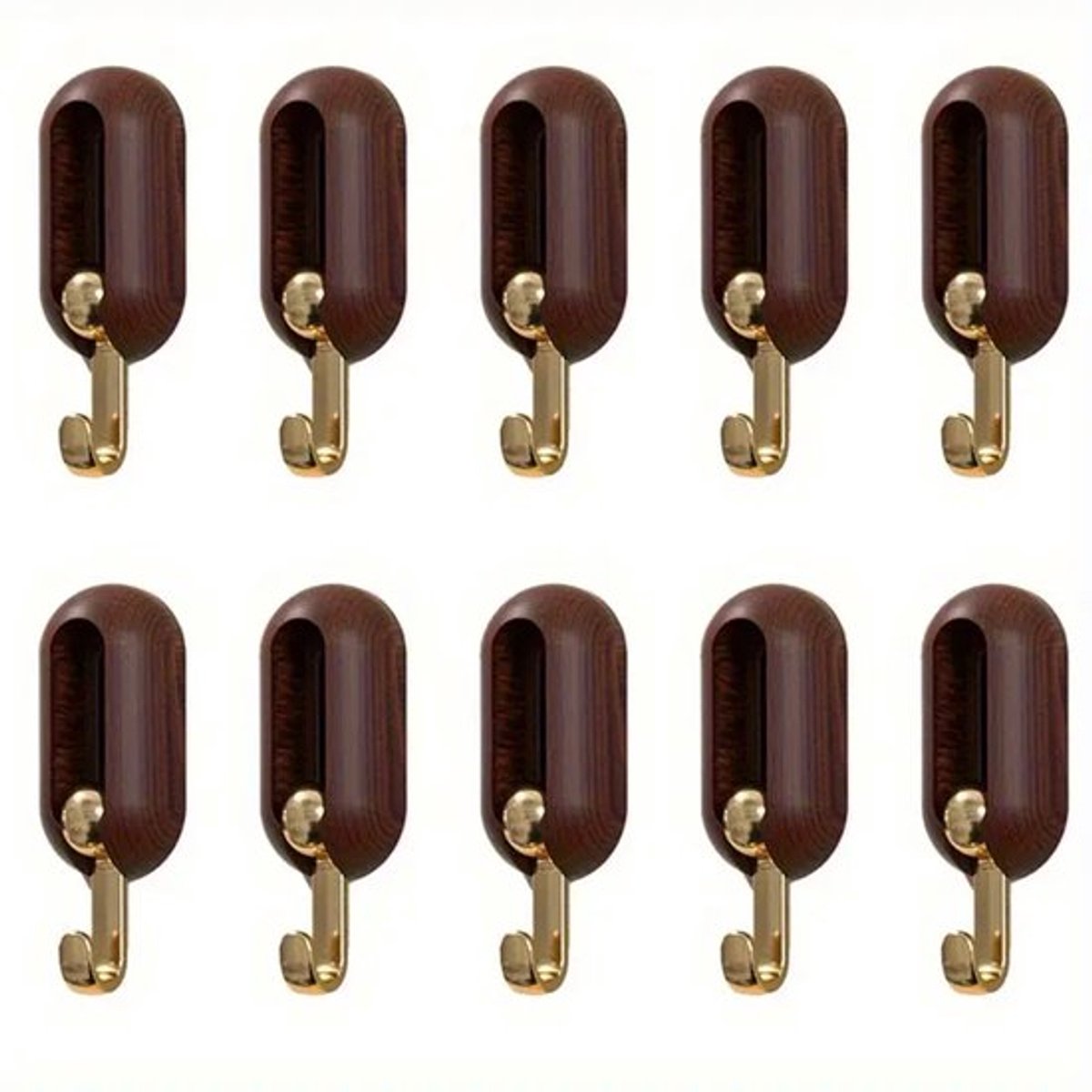 10-pack sterke klevende haken | Zonder stoten en naadloos te verwijderen | Perfect opberggereedschap voor uw hal, badkamer of keuken