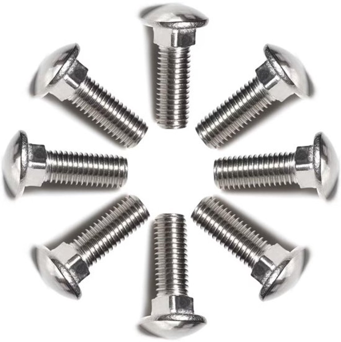 Slotbouten M4x16mm - 60 Stuks - Roestvrij Staal - Platte Kop - Vierkante Aanzet - Voor Hout/Metaal Bevestiging - Schroeven