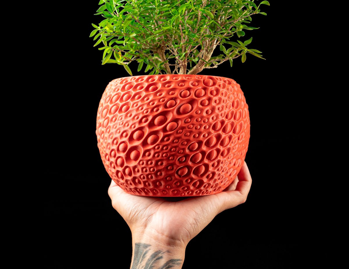 Skushy Pearl Bloempot - Moderne Designpot voor Kamerplanten - Sculpturale Plantenpot voor Woonkamer en Kantoor - Premium Woondecoratie