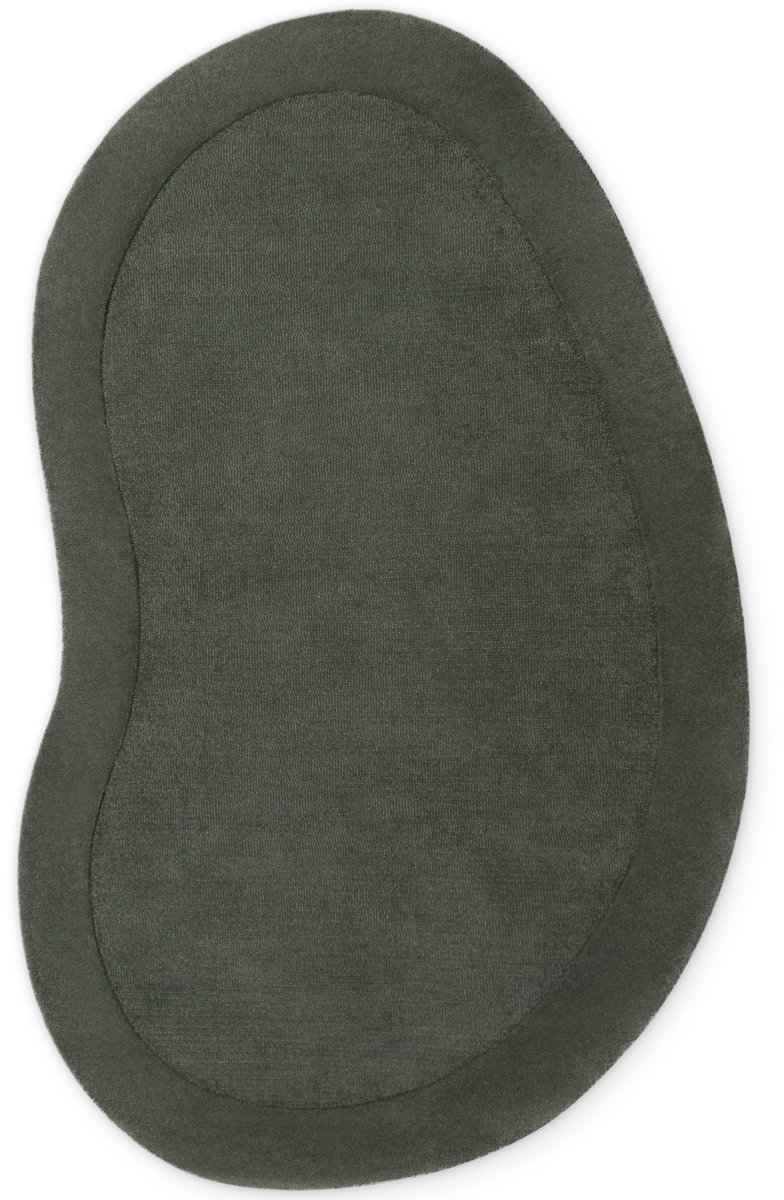 Villeroy & Boch - Organisch Wollen Vloerkleed - Kivi - Groen - Laagpolig Tapijt - 125x200 cm