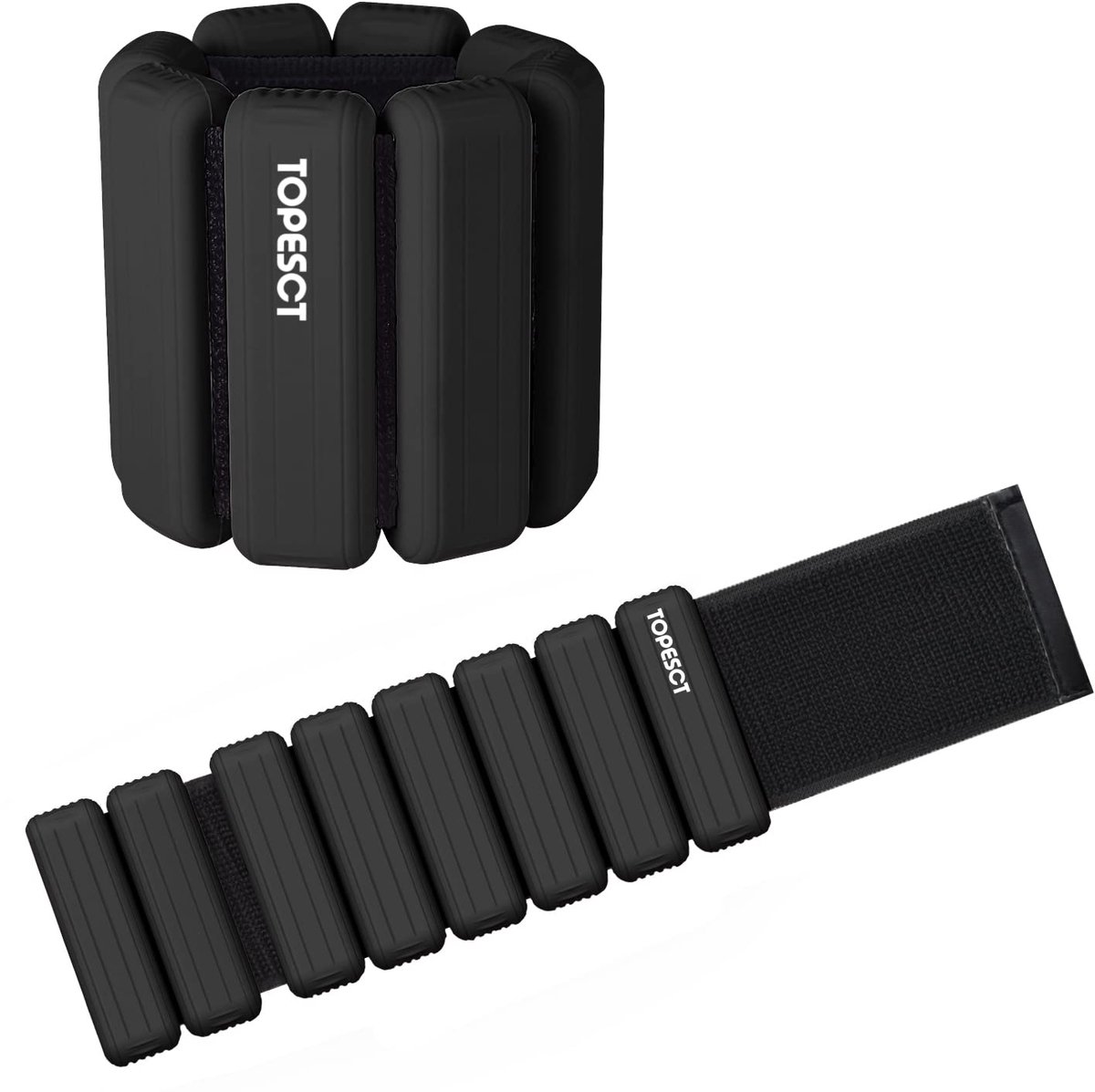 SnelShoppen - Verstelbare polsgewichten set van 2 (0,5 kg elk) | Draagbare pols- en enkelgewichten voor yoga, dans, barre, pilates, cardio, aerobics,