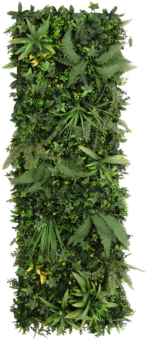 Kunstplanten wandpaneel Ayla - 50 x 150 cm - kunstmatige wandtegels tuin décor