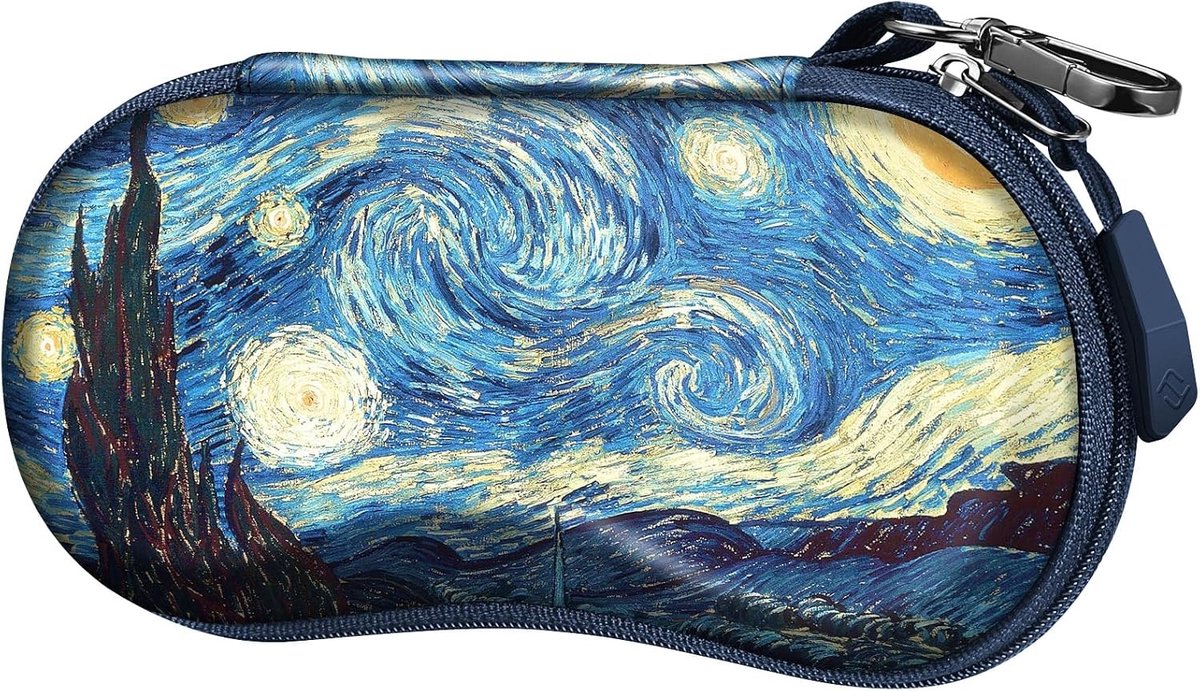Glazen Etui voor Zonnebrillen, EVA Schokbestendige Hardcase met Carabiner voor Dames en Heren, Ideaal voor Fietsen en Buitenactiviteiten