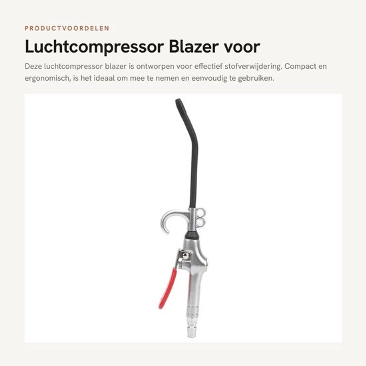 Luchtcompressor Blazer voor Stofverwijdering met Ergonomisch Handvat