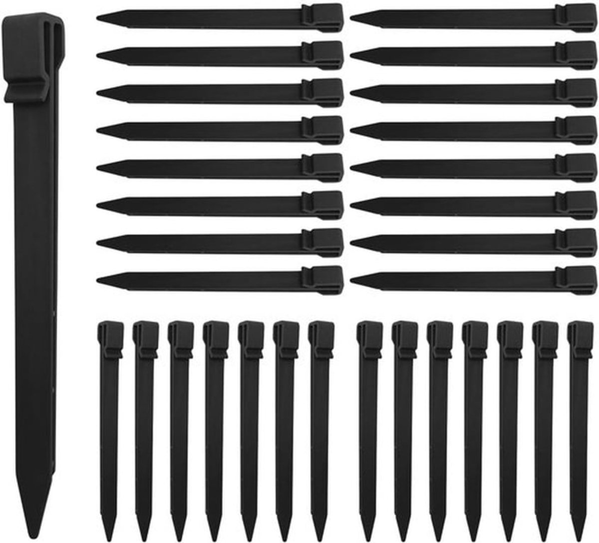 Grondpalen 25 cm - Kunststof - Antislip - Slijtvast - Lichtgewicht - Voor camping en tuingebruik - Tuinpalen