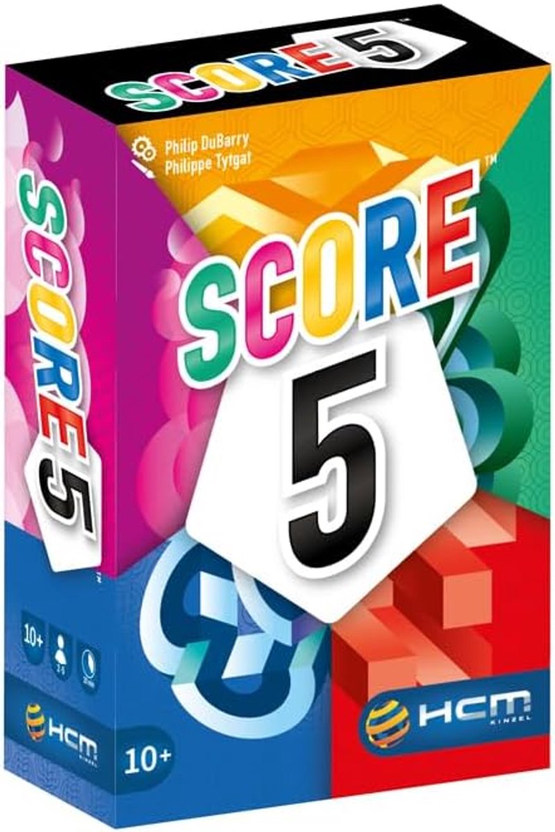 SnelShoppen - HCM Kinzel Score 5 | Strategisch Veilingspel | Gezellig Kaartspel voor het Hele Gezin | Verzamel en Win | Geschikt voor Feestjes en Spel