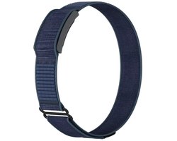 Strap-it Biceps bandje Nylon geschikt voor Amazfit Helio Strap - Donkerblauw