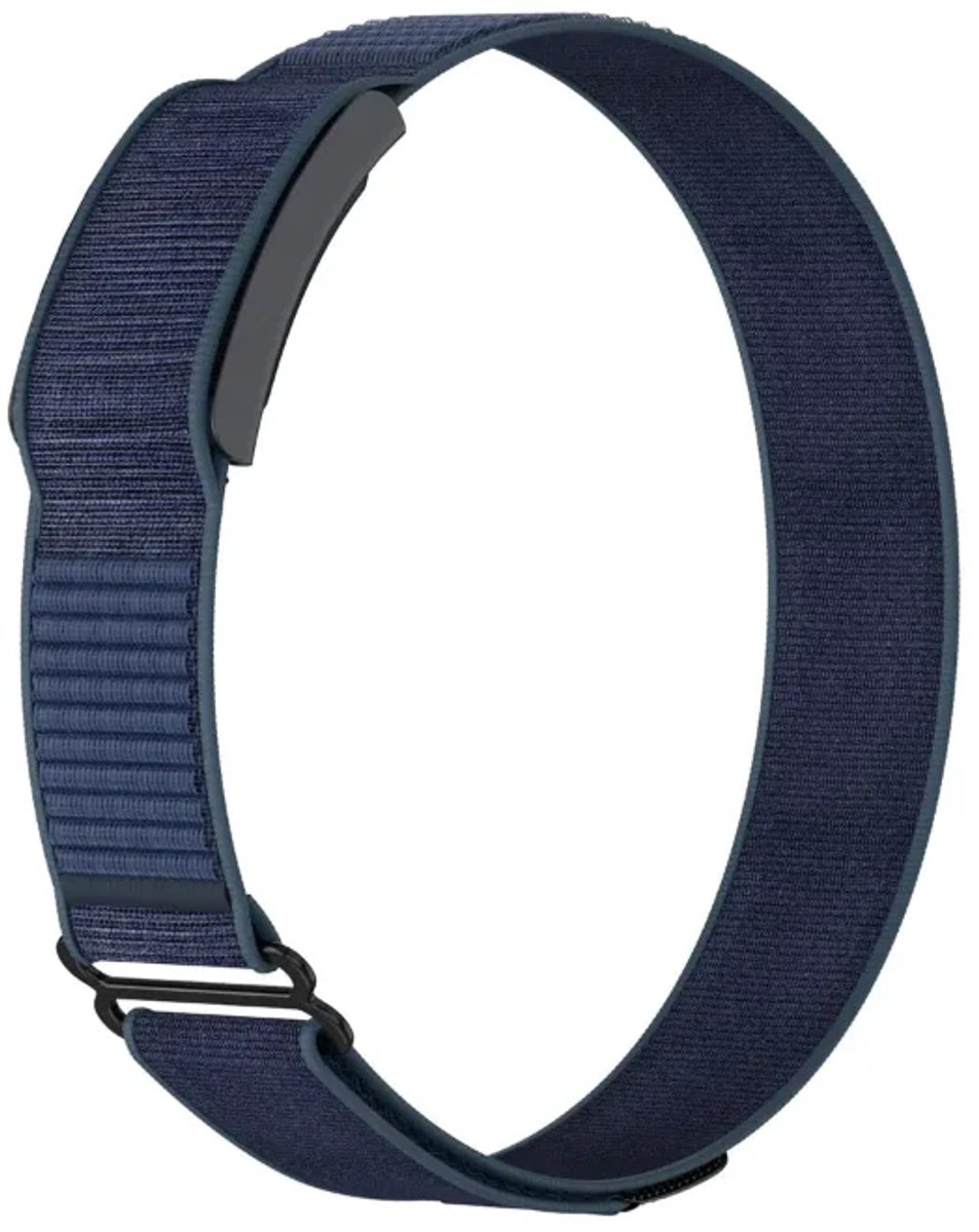 Strap-it Biceps bandje Nylon geschikt voor Amazfit Helio Strap - Donkerblauw