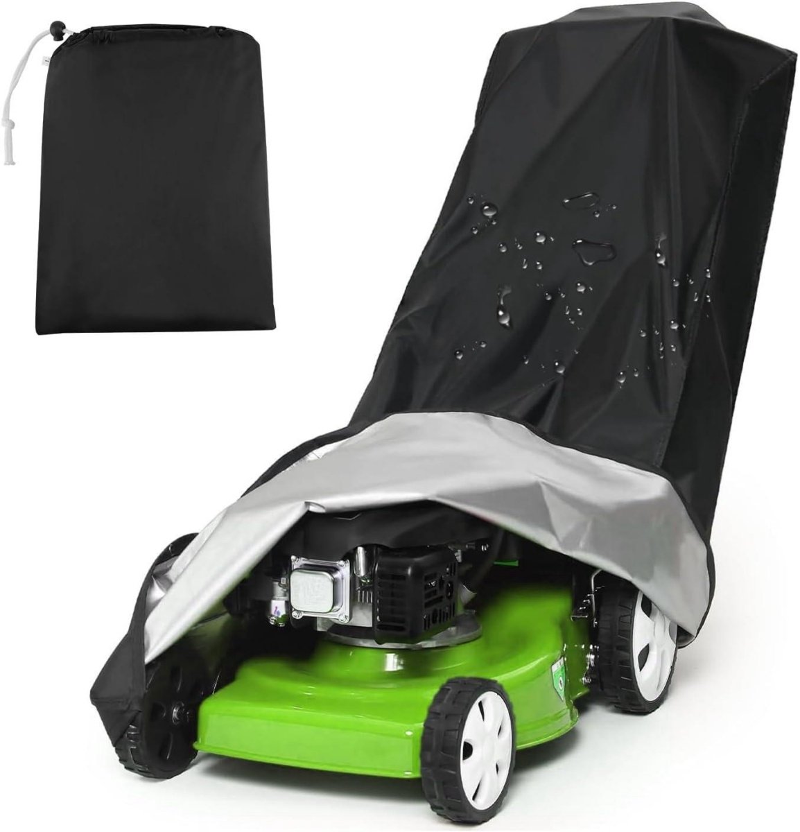 GELLDG Grasmaaierhoes – Waterdicht – 210D-polyester – Robuust – Geschikt voor alle seizoenen – Geschikt voor binnen en buiten – 193 x 112 x 64 cm