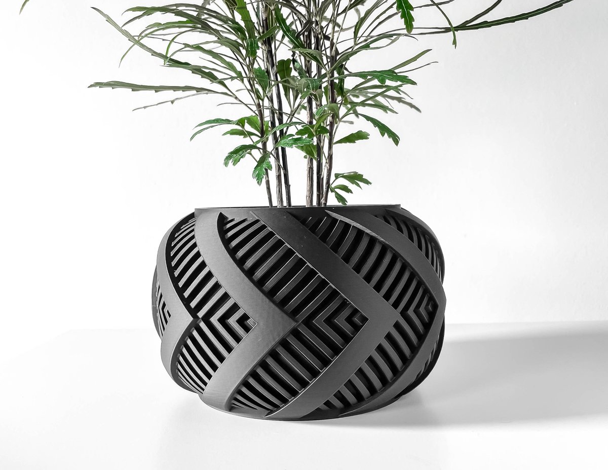 Skushy Alko Bloempot - Moderne Designpot voor Kamerplanten - Sculpturale Plantenpot voor Woonkamer en Kantoor - Premium Woondecoratie