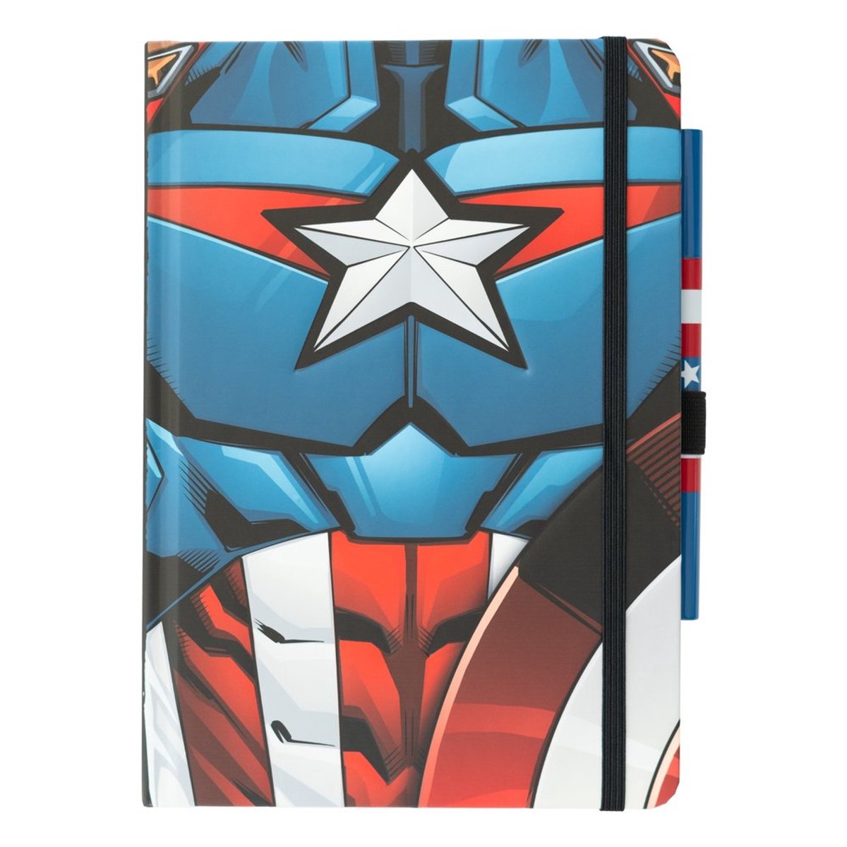 Grupo Erik Marvel Captain America - Uniform A5 Premium With Pen Notitieboek met pen - Multicolours