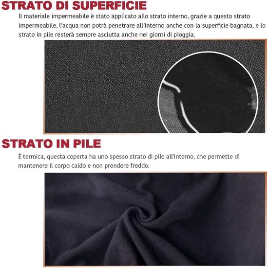 Scooter Voetenzak - Scooter Deken - Warm Blijven - Waterdicht Fleece - One Size - Zwart — afbeelding 5