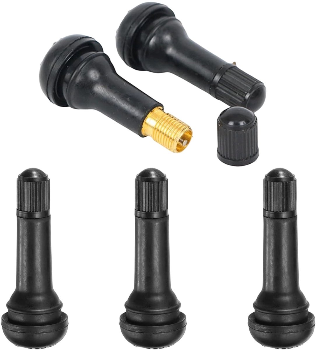 Elzusha - 5 Stuks TR413 Tubeless Ventielen voor Auto's en Tuinmachines