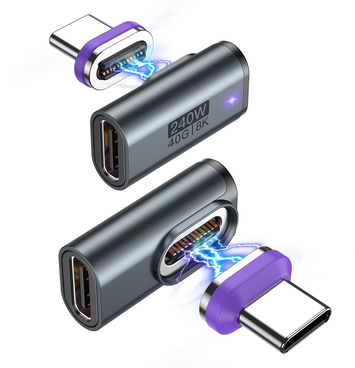 Elzusha - Magnetische USB-C Adapter voor Snelladen