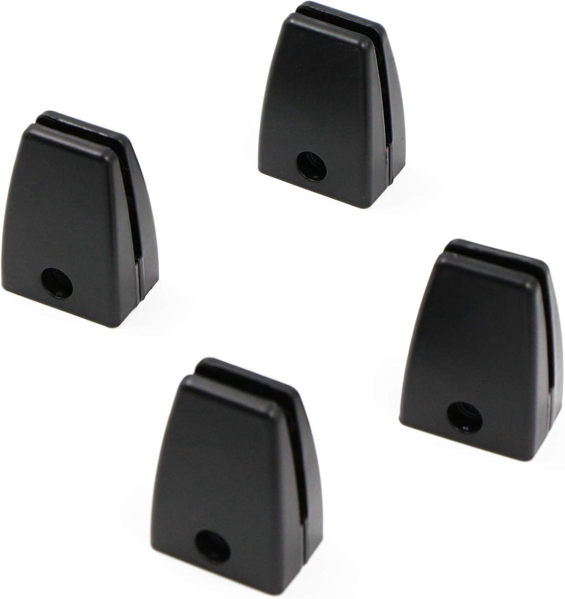 Robuuste glazen clips voor wandmontage, stevige plankhouders, 4 stuks, duurzame accessoires voor kantoor en meubels, anti-deformatie en eenvoudig te gebruiken.