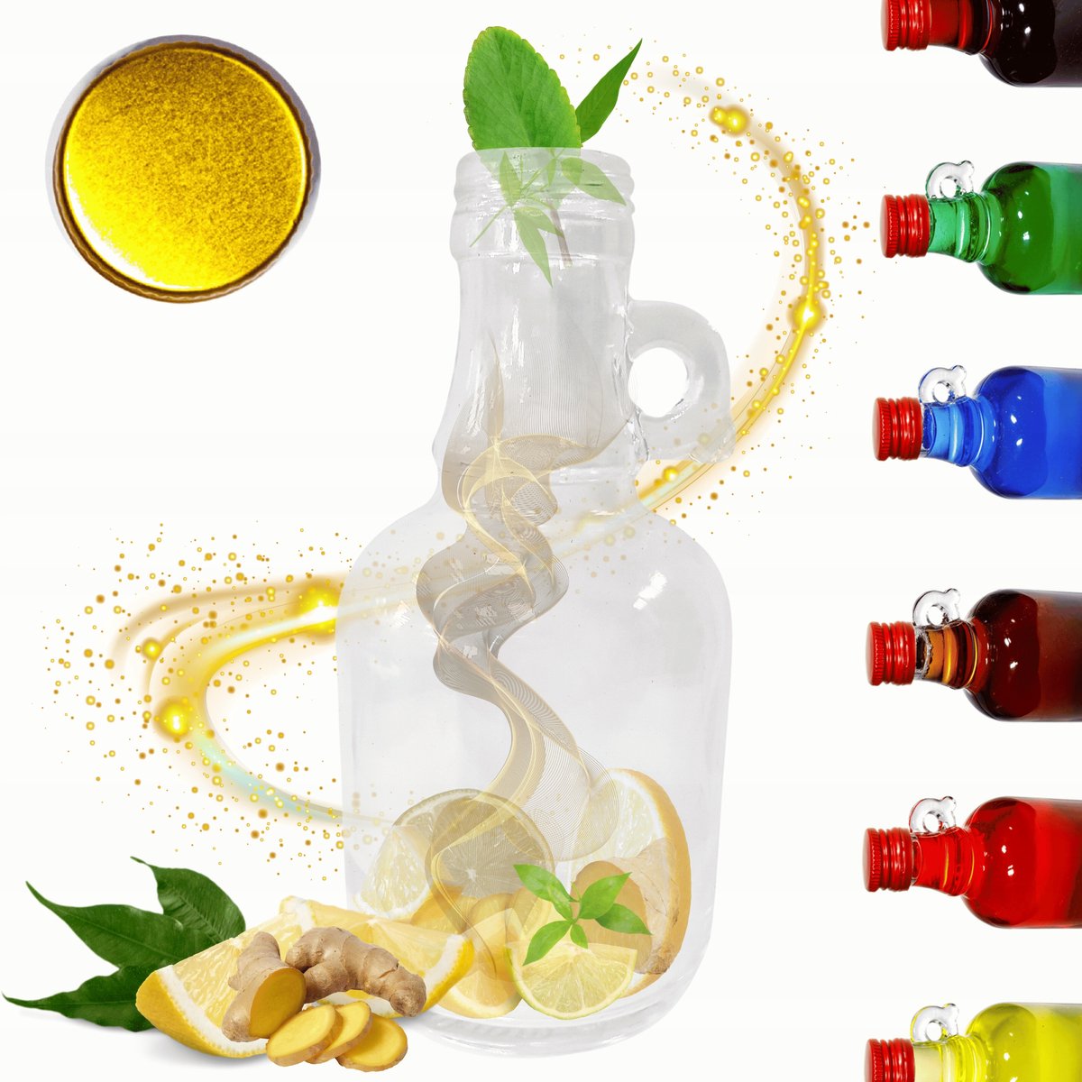 Glazen Fles 250ml met Dop - Ideaal voor Sap, Olie & Meer