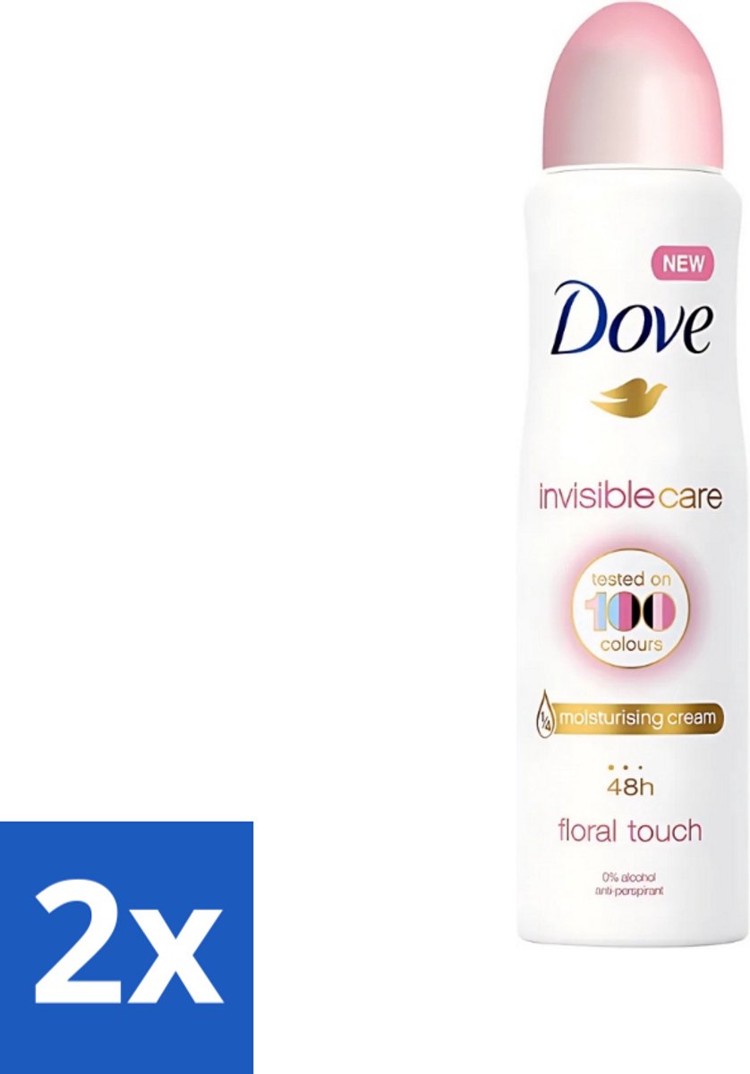 2 x Dove - Deodorant - Spray Invisible Care - Onzichtbare bescherming - 250 ml - Dove Deodorant Spray - Onzichtbare Bescherming - Anti-Transpirant - Zweetbescherming - Geurbeheersing