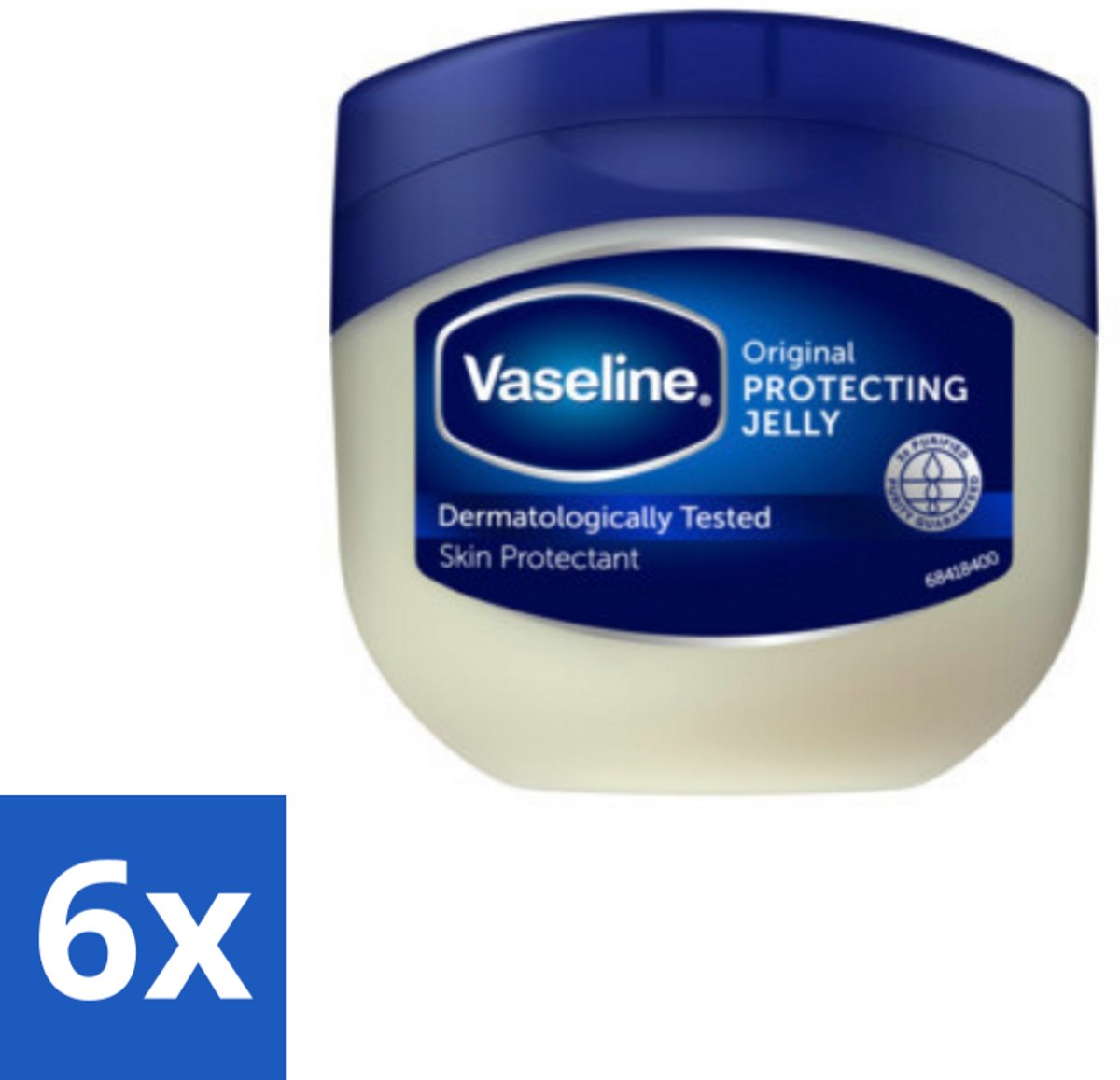 6 x Vaseline - Original - Huidverzorging - Dermatologisch Getest - 100 ml - Vaseline - Petroleum Jelly - Huidverzorging - Droge Huid - Beschadigde Huid