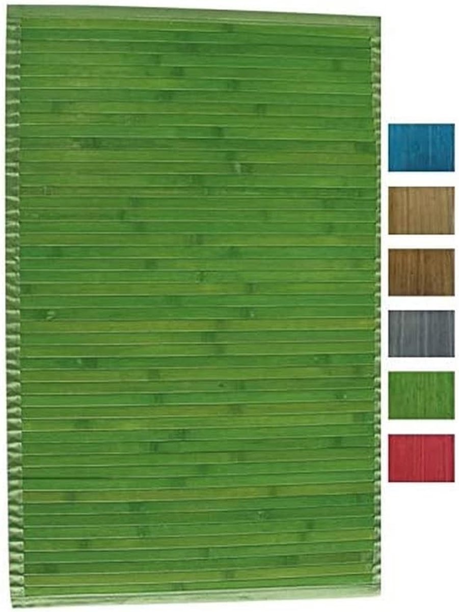 Bamboe badmat 50x80 cm groen
