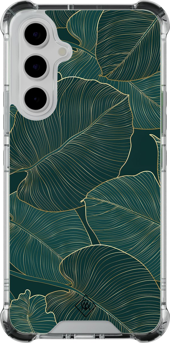 Casimoda® hoesje - Geschikt voor Samsung Galaxy A55 - Monstera Leaves - Shockproof case - Extra sterk - - Multi, Transparant