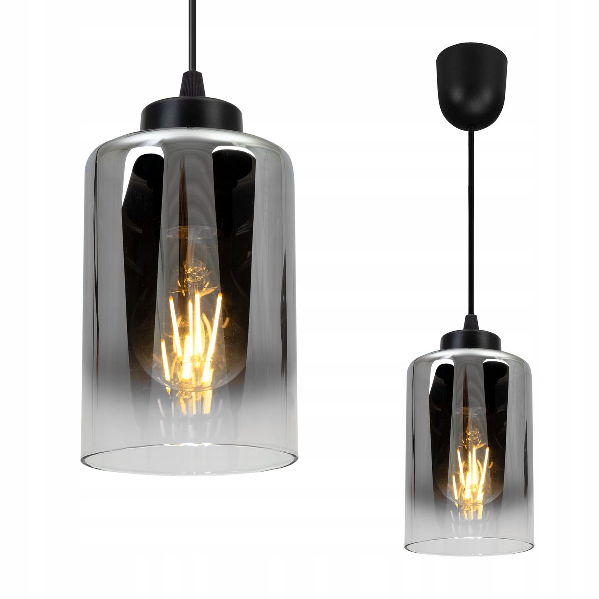 Moderne Hanglamp met Glazen Kaap - Merkloos