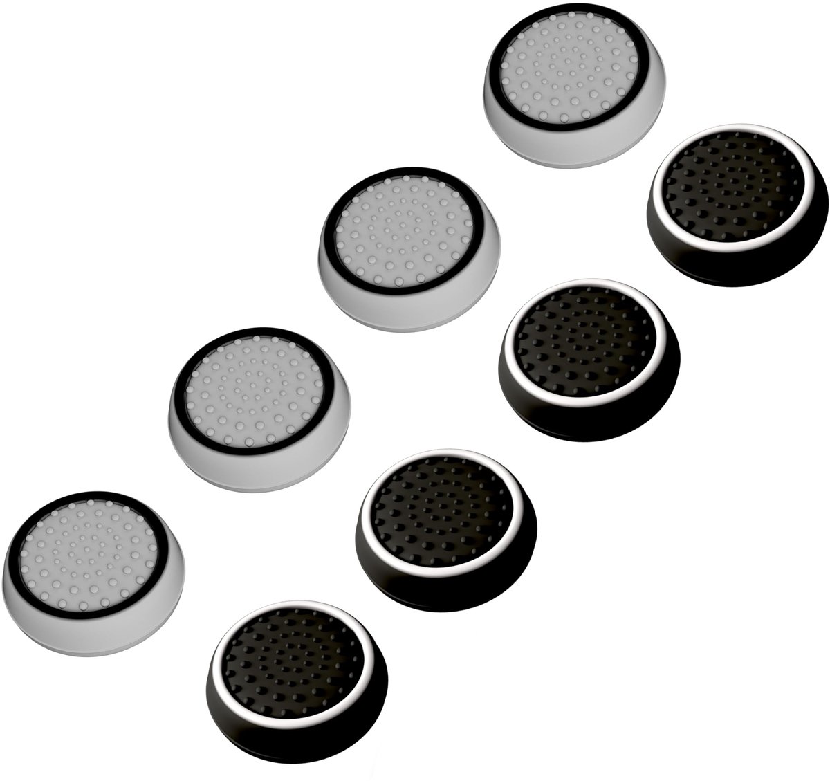 Elzusha - Grip & Aim Assist Set voor PS5 Controller - 8 Stuks Thumbstick Caps