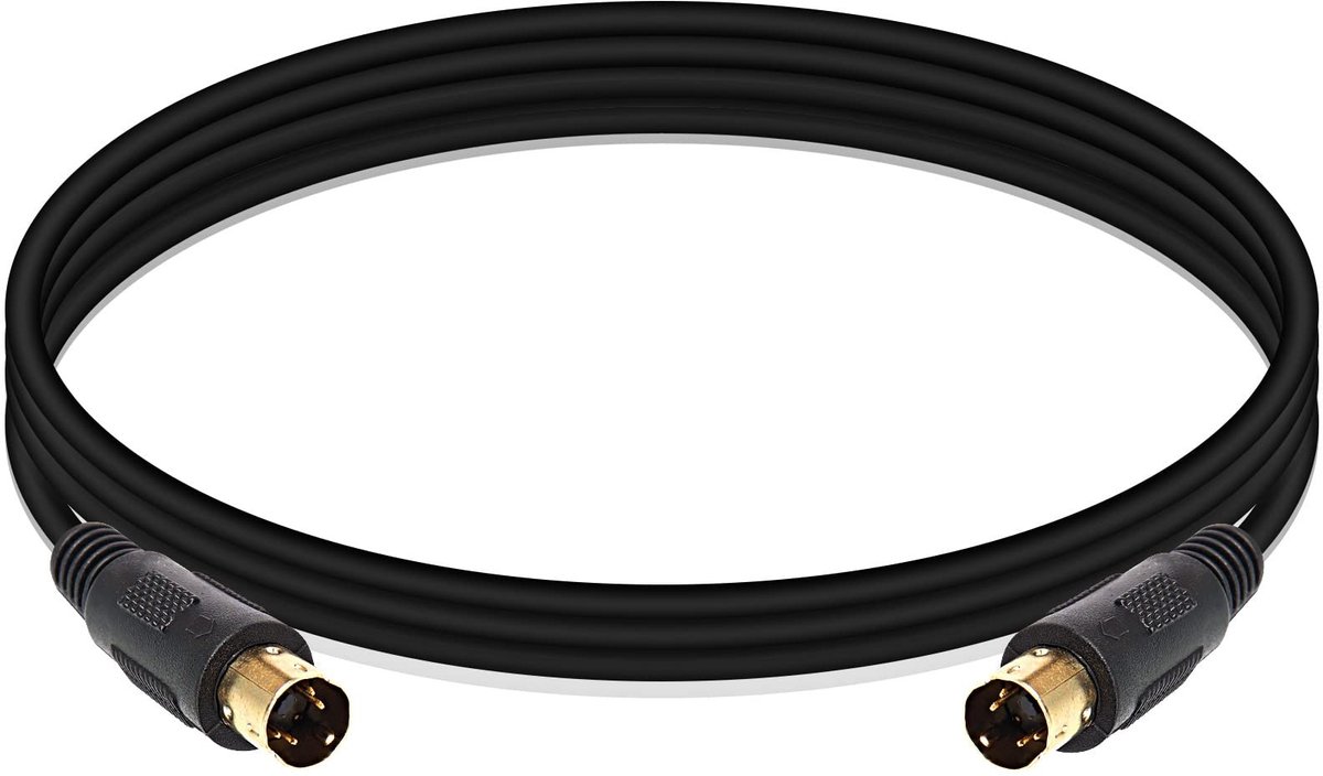 Elzusha - S-Video Kabel Mini Din 4 Pin voor Verbeterde Beeldkwaliteit