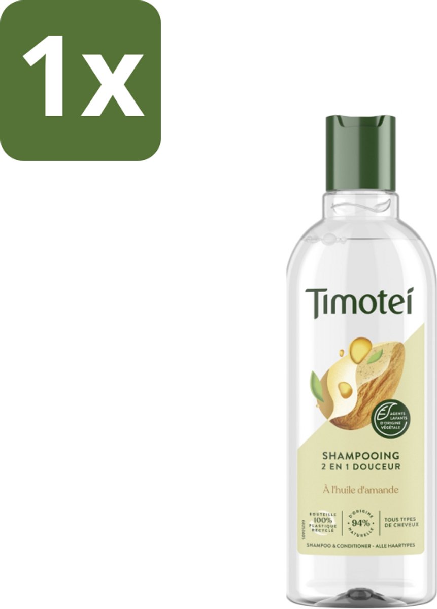Timotei - Shampoo - Amandelolie - 2in1 - Alle haartypes - 300ml - 1 stuk