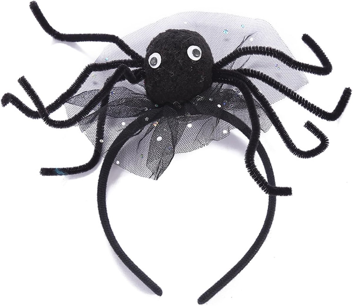 Spookachtige Haarband met Spinnenweb voor Halloween, Perfect voor Heks Kostuum en Cosplay, Decoratieve Accessoire voor Feesten en Carnavals