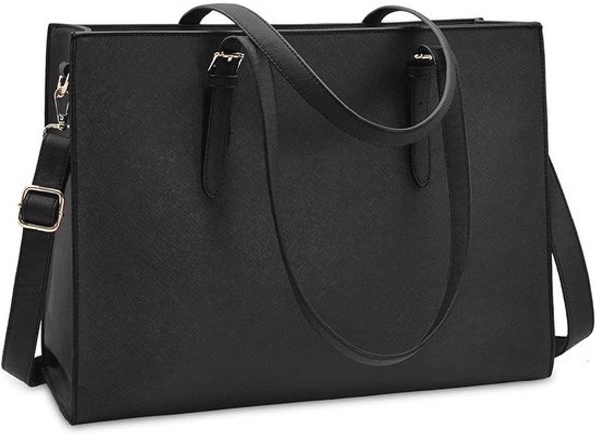 Waterdichte Laptoptas voor Dames - Lichtgewicht Leer - Geschikt voor 15,6 Inch Laptops - Professionele Schoudertas
