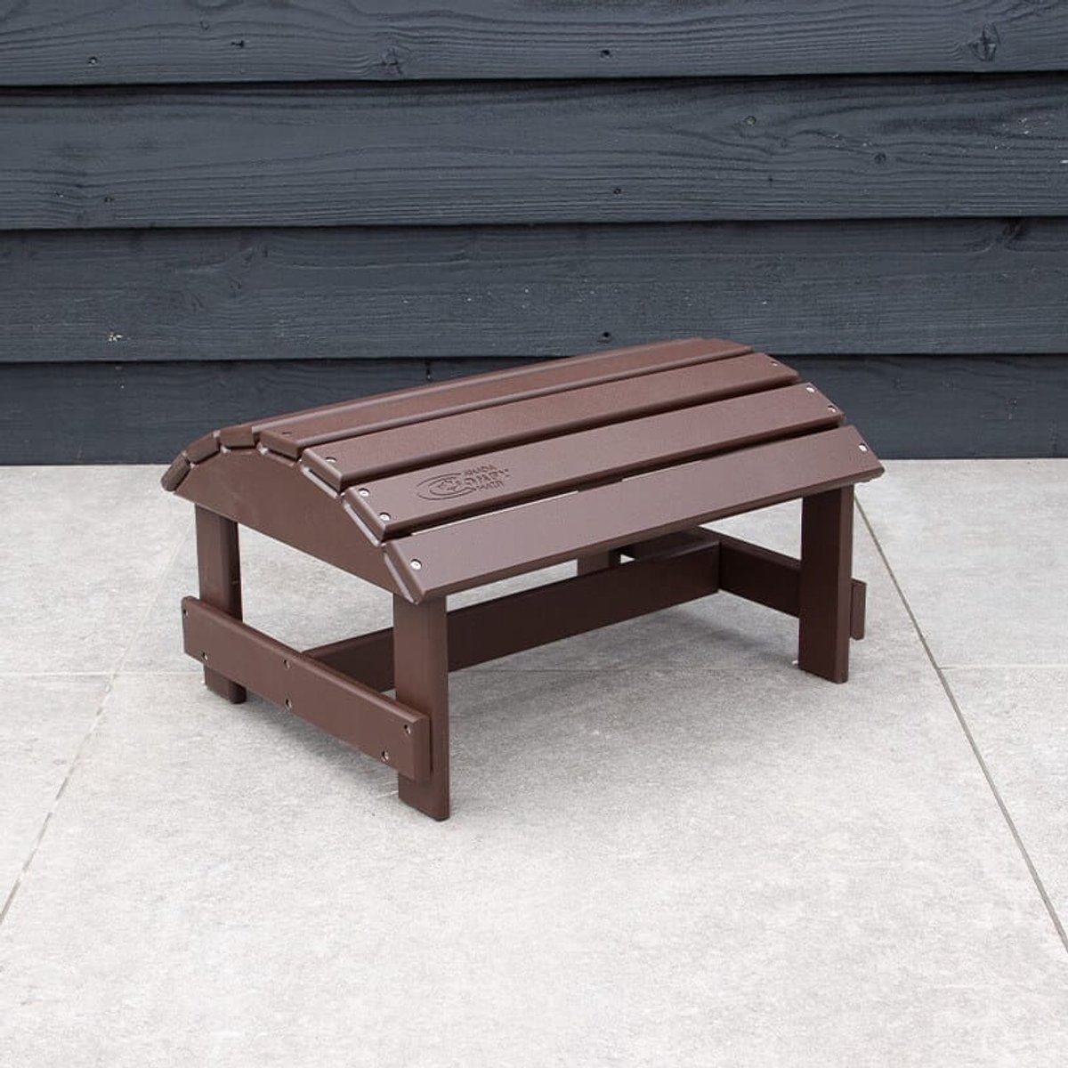 Originele Adirondack Voetenbank | Kunststof | Donkerbruin | Foot-Stool | Binnen 2-5 werkdagen geleverd | 10 jaar garantie | Canada Comfy Chair